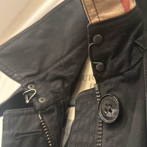 Burberry Brit Trench coat black removable hood check lining EXCELLENT condition - Picture 17 of 17